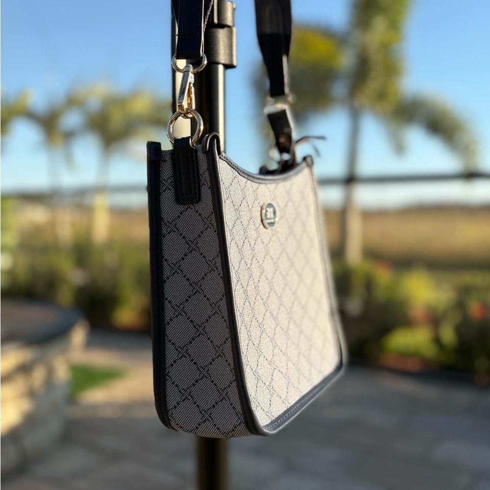NWOT Nine West Nalini Medium Swing Blue Crossbody Bag | w/ Credit Card Holder | - Picture 9 of 16